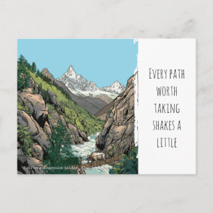 Crossing the Khumbu Mt. Everest Region Postcard