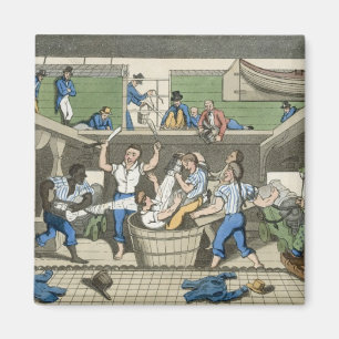 Crossing the Line, plate from 'The Adventures of J Magnet