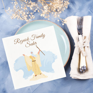 Crossing the Red Sea Jewish Passover Seder  Napkin