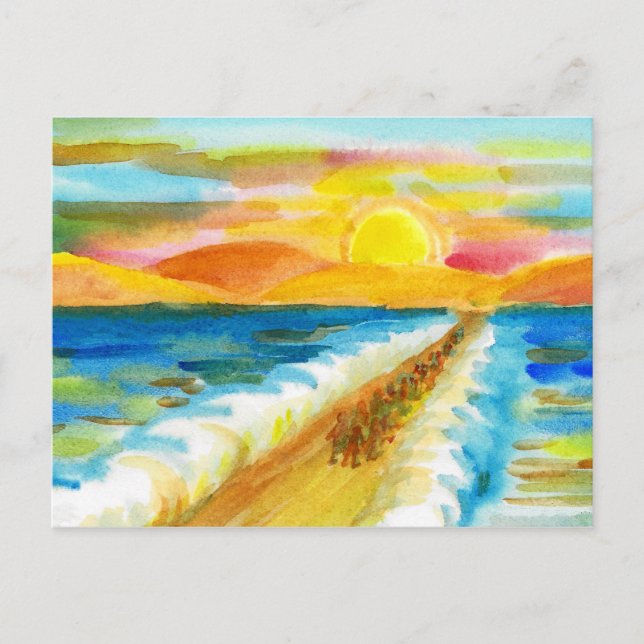 Crossing the Red Sea Postcard (Front)