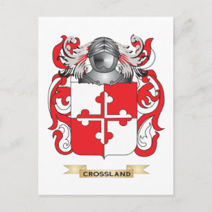 Crossland Coat of Arms Postcard