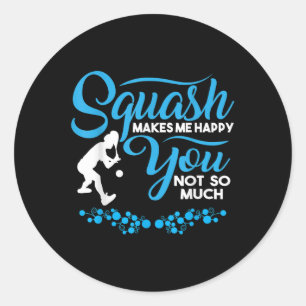 Crossminton Racquetball Speed Badminton Player Squ Classic Round Sticker