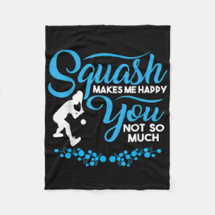 Crossminton Racquetball Speed Badminton Player Squ Fleece Blanket