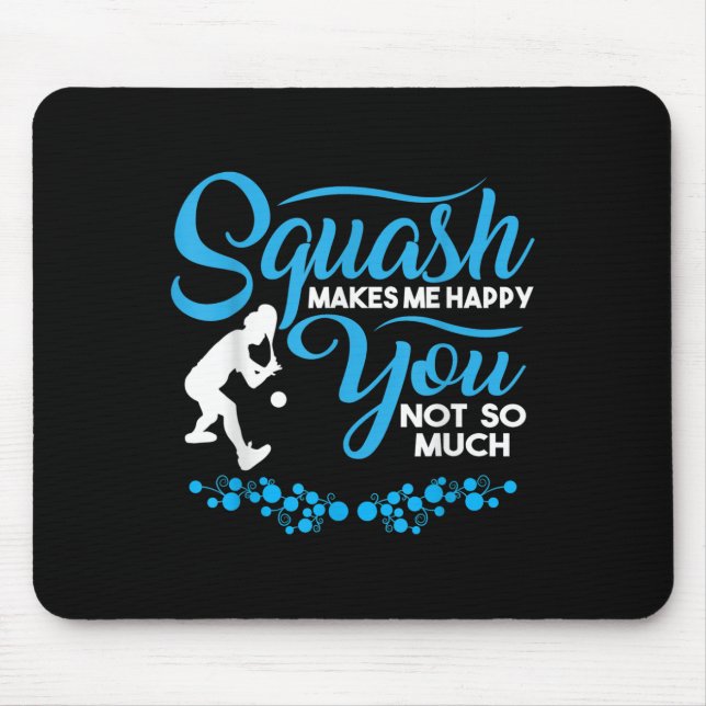 Crossminton Racquetball Speed Badminton Player Squ Mouse Pad (Front)