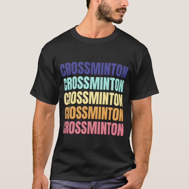 Crossminton Speed Badminton Speedminton Sports fam T-Shirt (Front)