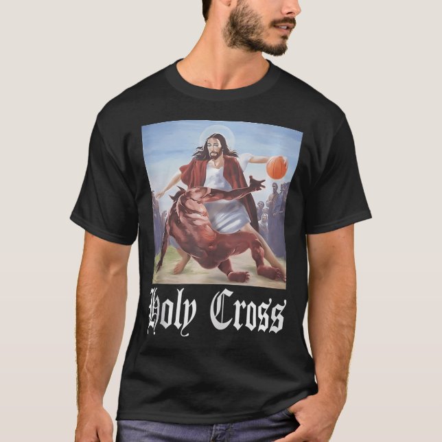 Crossover Basketball Holy Cross T-Shirt (Front)
