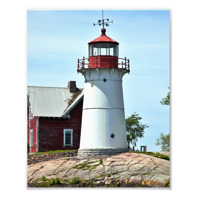 Crossover Island Lighthouse, New York Photo Print (Front)