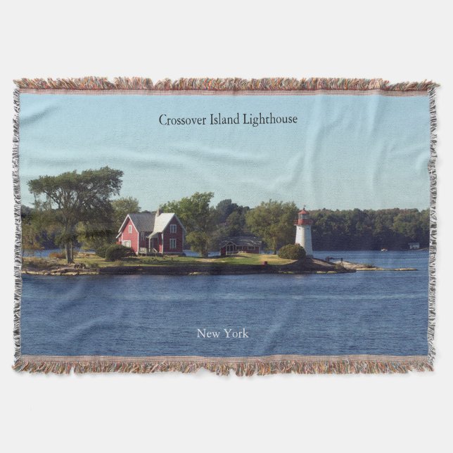 Crossover Island Lighthouse throw blanket (Front)