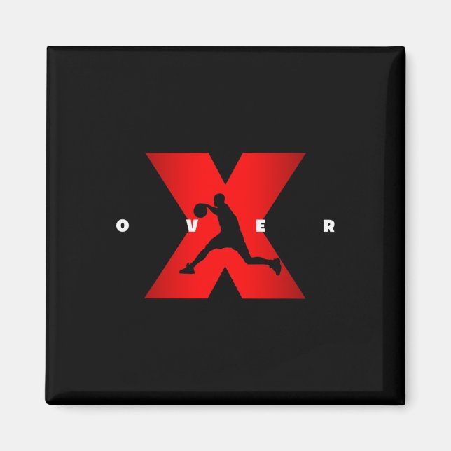 Crossover X over Basketball Apparel - Basketball  Magnet (Front)