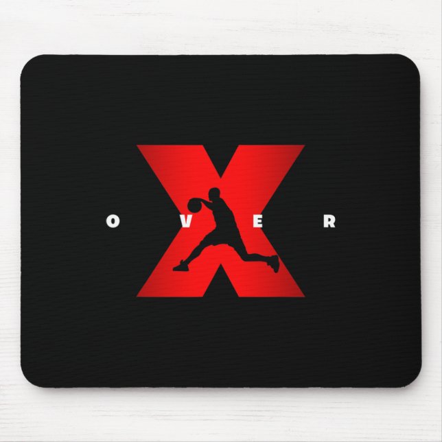 Crossover X over Basketball Apparel - Basketball  Mouse Pad (Front)