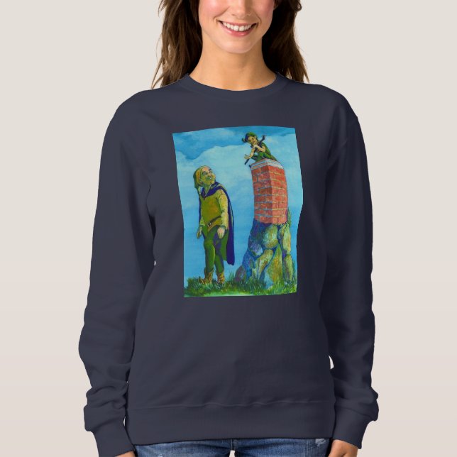 Crossroad Elves' Watercolor Designed Sweatshirt (Front)