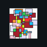 Crossroads - Etude No. 3: Multidimensional Reality Canvas Print<br><div class="desc">Dive into the complexity of modern existence with 'Crossroads - Etude No. 3'. This abstract masterpiece uses overlapping rectangular forms and a rich palette of deep reds, blues, and earth tones to represent the intersection of different life paths and dimensions. A perfect conversation starter, this artwork brings a sense of...</div>