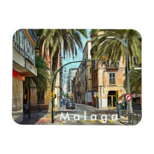 Crossroads in the southern city. magnet