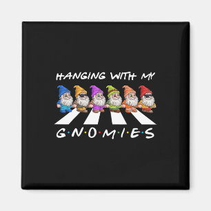 Crosswalk Fun Christmas Hanging With My Gnomies Fr Magnet