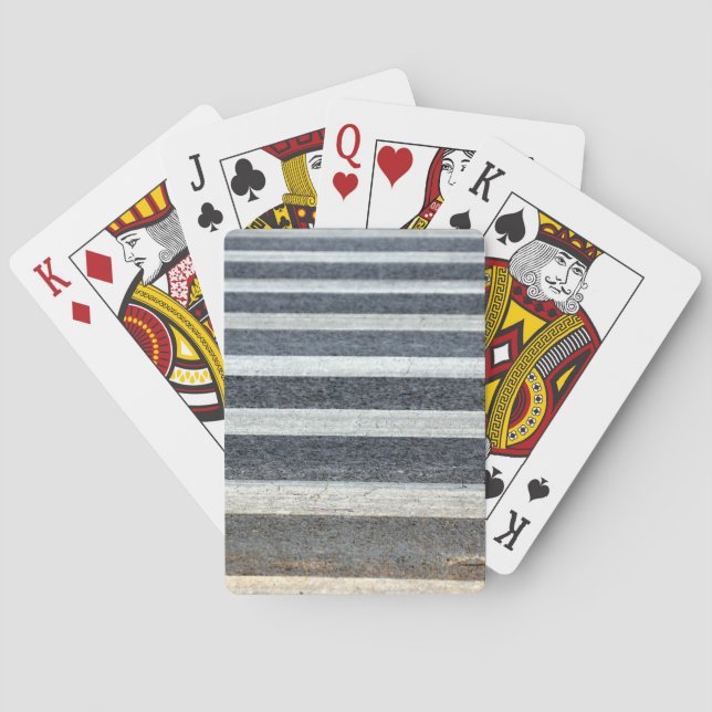 Crosswalk or Zebra Crossing Playing Cards (Back)