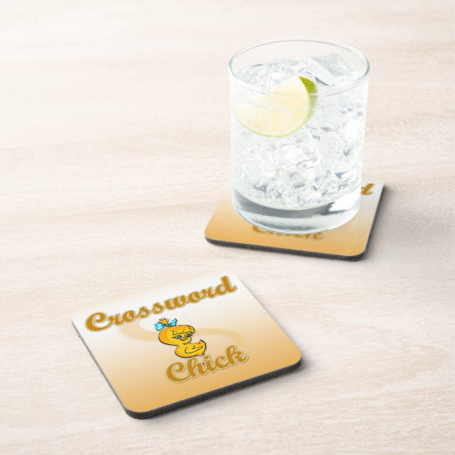 Crossword Chick Coaster (Right Side)
