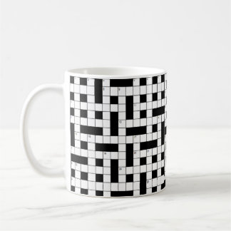 Crossword clue coffee mug
