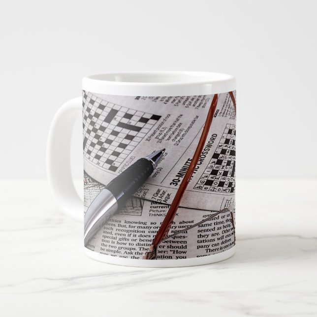 Crossword Genius Large Coffee Mug (Front Left)