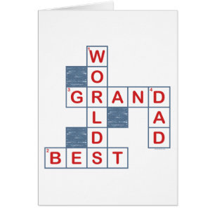 Crossword Grandpa Card