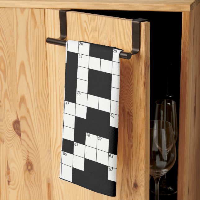 Crossword Kitchen Towels (Thirds Fold)