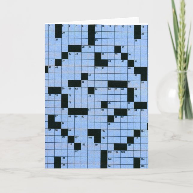 Crossword Puzzle Card (Front)
