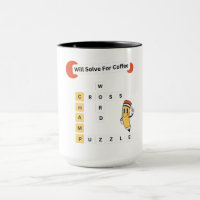 Crossword Puzzle Champ: Will Solve For Coffee Mug
