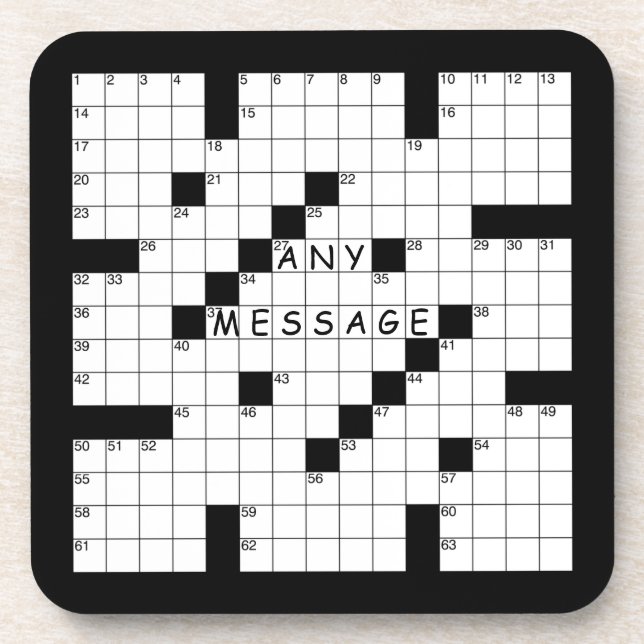 Crossword Puzzle Coaster (Front)