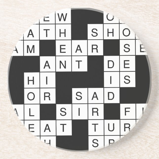 Crossword Puzzle Coaster (Front)