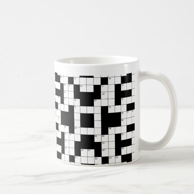 Crossword Puzzle Coffee Mug (Right)