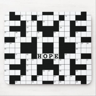 crossword puzzle game mouse pad
