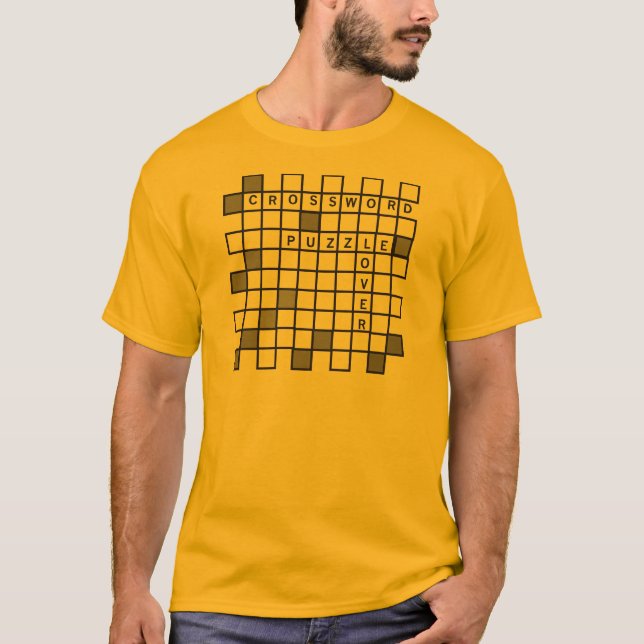 Crossword Puzzle Lover T-Shirt (Front)