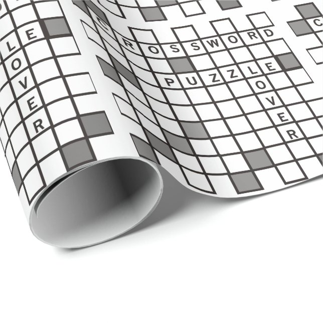 Crossword Puzzle Lover Wrapping Paper (Roll Corner)