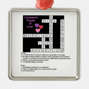 Crossword Puzzle of Love Ornament