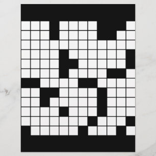 CROSSWORD PUZZLE PATTERN GRAPHICS GAMES FUN WORDS FLYER