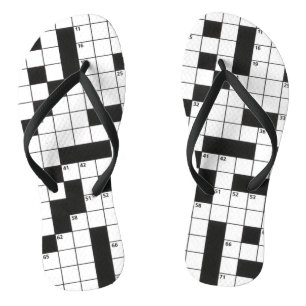 Crossword Puzzle Pattern Jandals