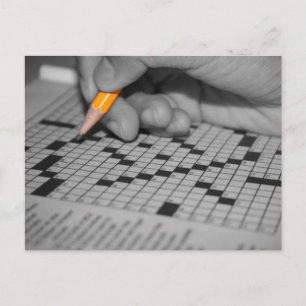 Crossword Puzzle Postcard