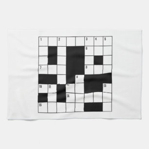 Crossword Puzzle Tea Towel