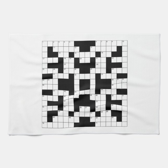 Crossword Puzzle Tea Towel (Horizontal)