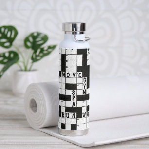 Crossword Puzzle With Words  Water Bottle