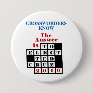 Crossword Puzzlers for Cruz 7.5 Cm Round Badge