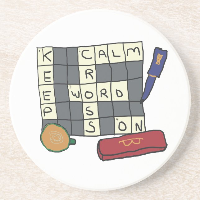 Crossword Puzzles Coaster (Front)
