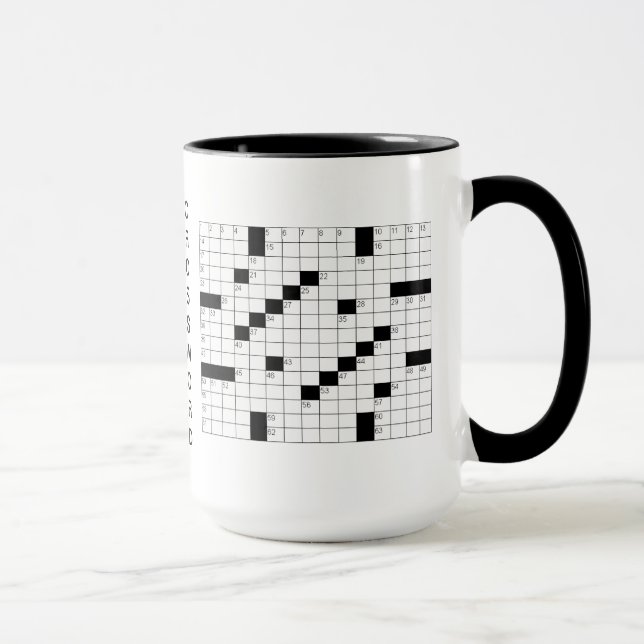 ♥ Crossword Puzzles Coffee Mug (Right)