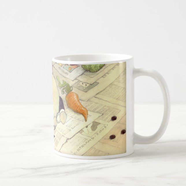 crossword rabbits coffee mug (Right)