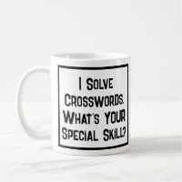 Crossword Solver Special Skill. Coffee Mug
