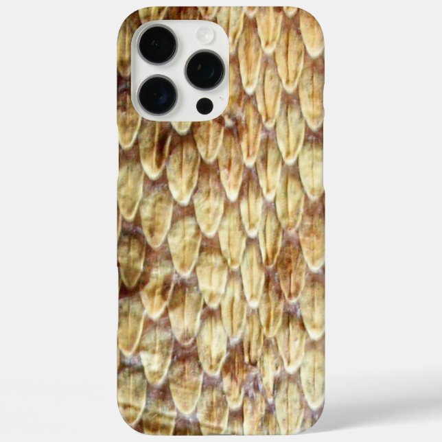 CROTALUS, PRINTED RATTLESNAKE SKIN Cream Brown Case-Mate iPhone Case (Back)
