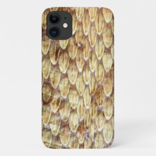 CROTALUS, PRINTED RATTLESNAKE SKIN Cream Brown Case-Mate iPhone Case