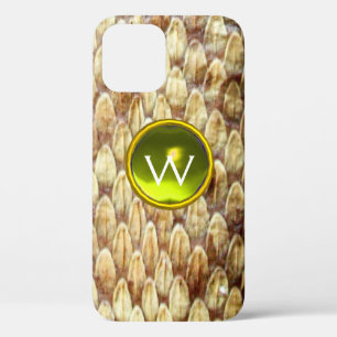 CROTALUS YELLOW GEM MONOGRAM   iPhone 12 CASE