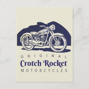 Crotch Rocket motorcycles ad Postcard - 6 styles