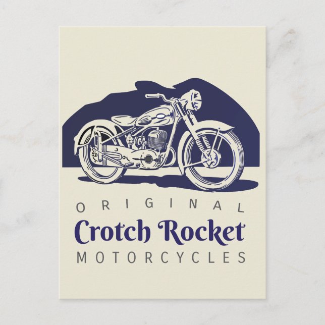 Crotch Rocket motorcycles ad Postcard - 6 styles (Front)