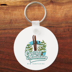 Crotched mountain new hampshire ski logo key ring